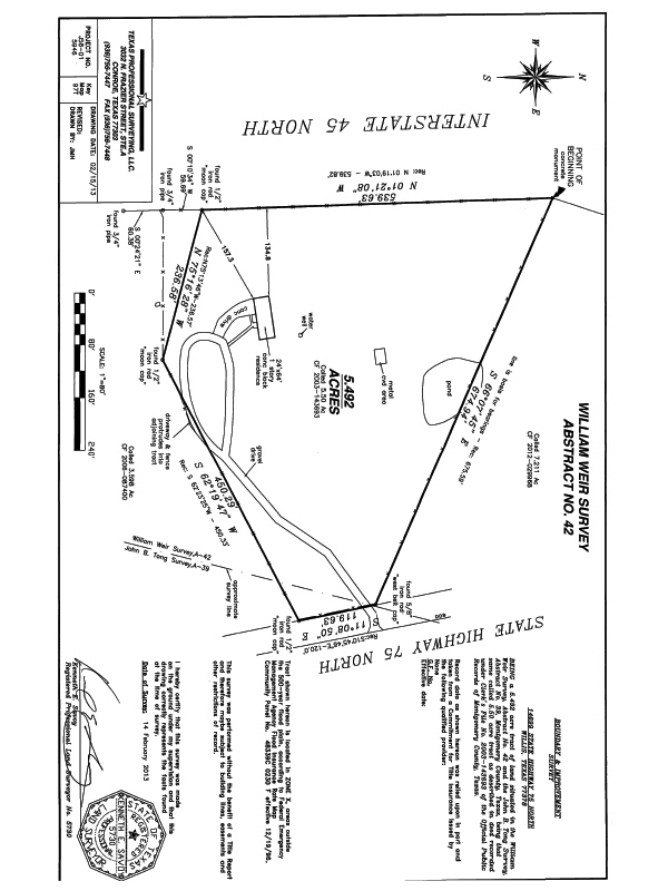 LAND | 14699 North Hwy 75, Willis, TX | 5.5 acres